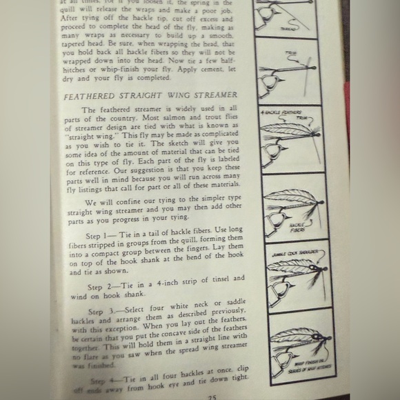 Vintage Fly Fishing Handbook: Practical Flies And Their Construction 1966 - Picture 6 of 8
